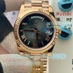 PPM 40mm Rolex Day-Date II Gain Weight Smoky Grey Dial Swiss Clone 3255 Rose Gold Watch 